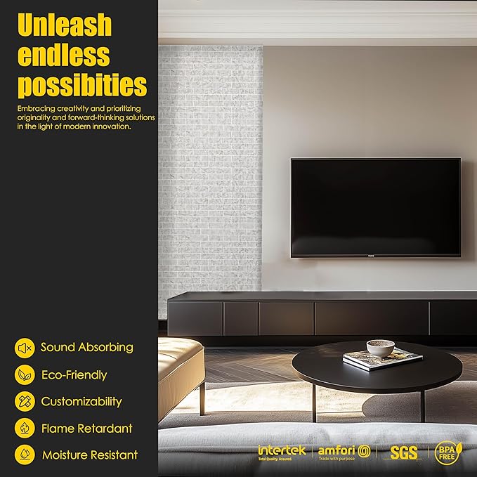 6-Pack Acoustic Panels, 6-Piece 24" X 24" High Density Sound Absorbing Panels
