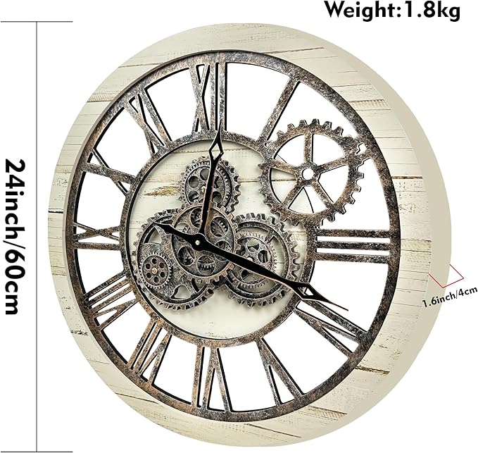 B-Style 24 Inch Large Wall Clock