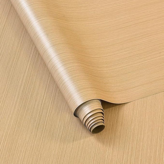 Light Brown Wood Contact Paper Thick Oak Wood Wallpaper Peel and Stick 16"x354"