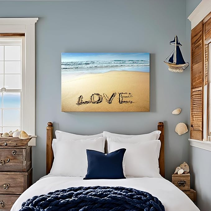 Goldfoilart Beach Canvas Wall Art