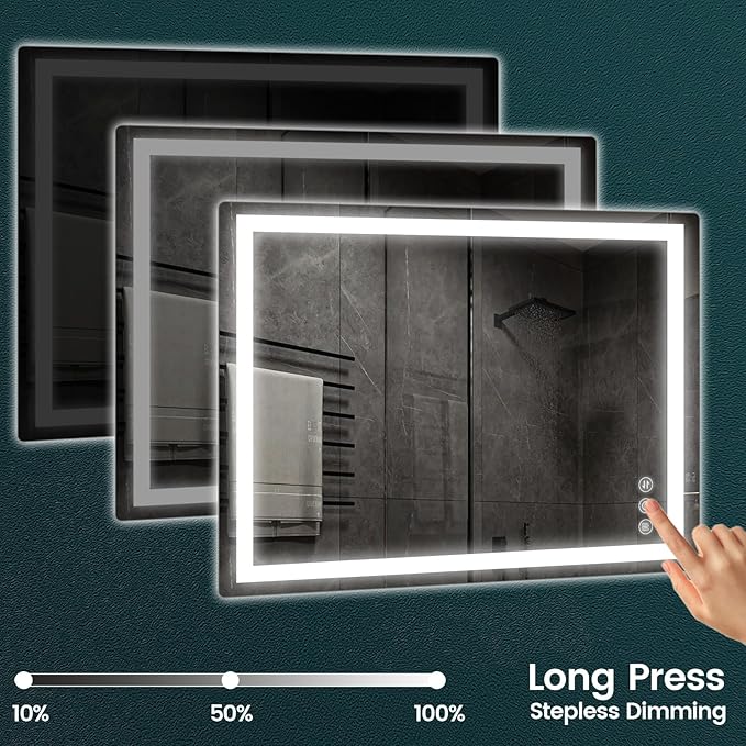 Memobarco 32"x 40" Bathroom Mirror