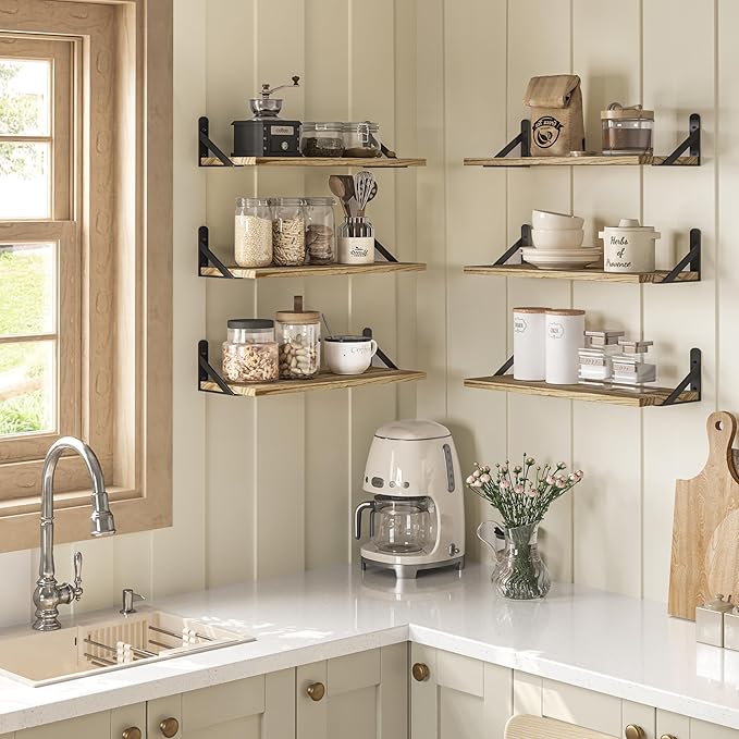 YGEOMER 16.5 Inch Floating Shelves
