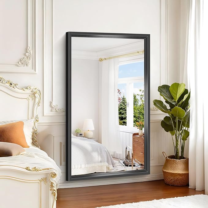 Large Bathroom Mirror, 60 x 36 Inch Rectangular Wall Mirror 0.6" Thickened Deep