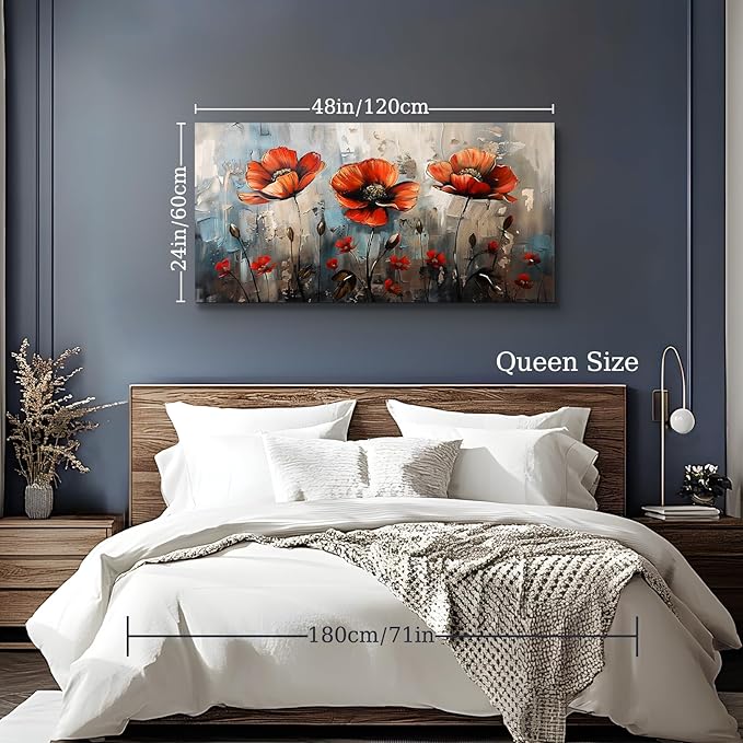 SERIMINO Large Wall Art for Living Room, Nature Floral Botanical Wall Decor