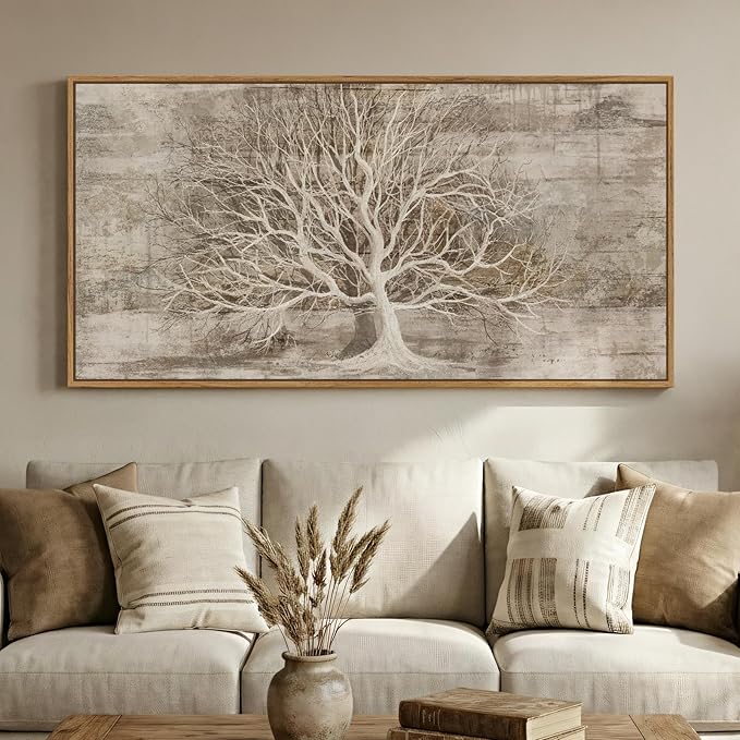 Large Framed Tree of Life Wall Art