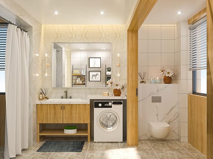 TETOTE 40 x 30 Inch Bathroom Mirror