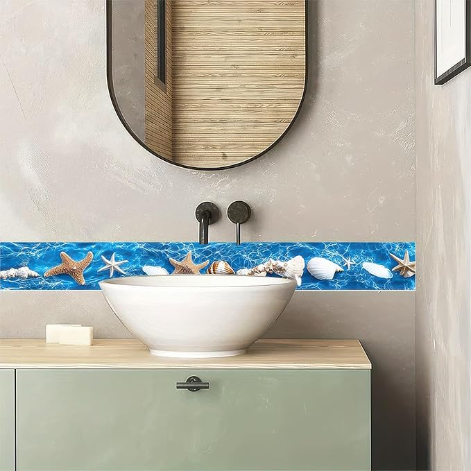 HOMETITUTE Wallpaper Border 4x196 Inch Peel and Stick Wall Border Wallpaper