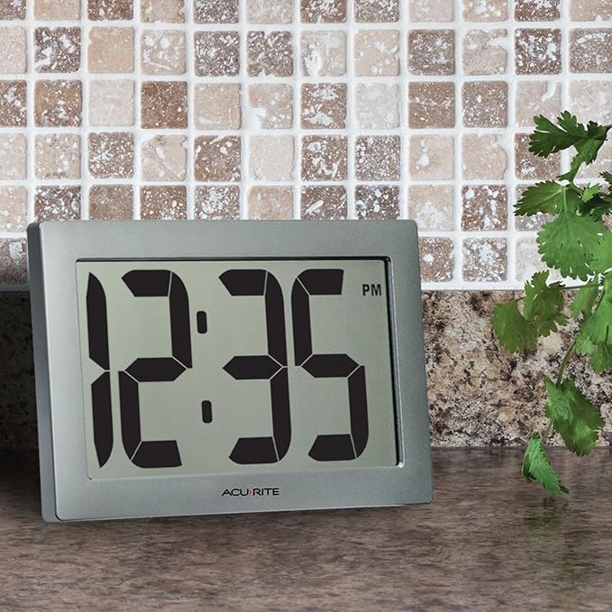 AcuRite 75102RM 9.5" Large Digital Clock