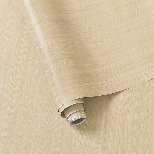 BOMENG Large White Oak Wood Contact Paper Peel and Stick Light Oak Wallpaper