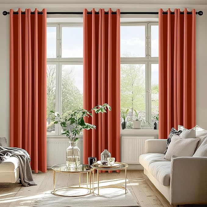 MIULEE Blackout Curtains for Bedroom Living Room 2 Panels, Thermal Insulated