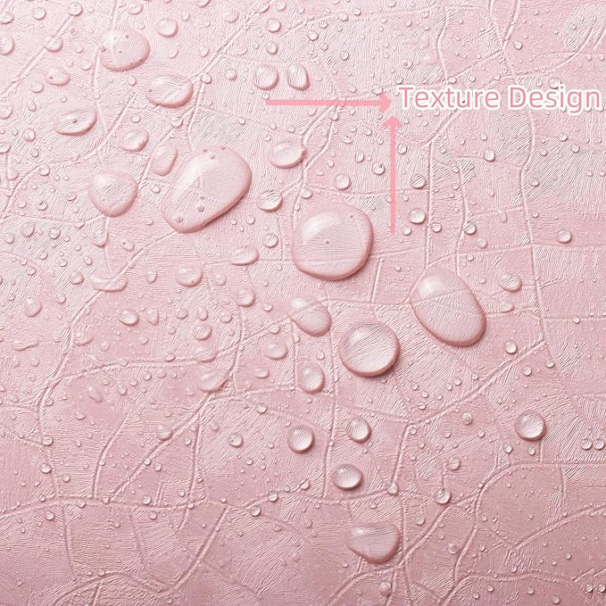 Yasinet 196.8×17.3" Pink Peel and Stick Wallpaper, Ultra-Strong Adhesion Wall