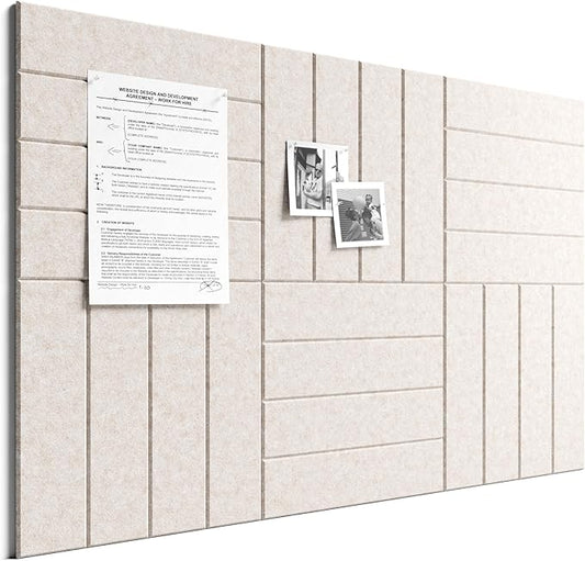 Bumusty Large Cork Board Alternative-36 x 24" Felt Bulletin Board Tiles