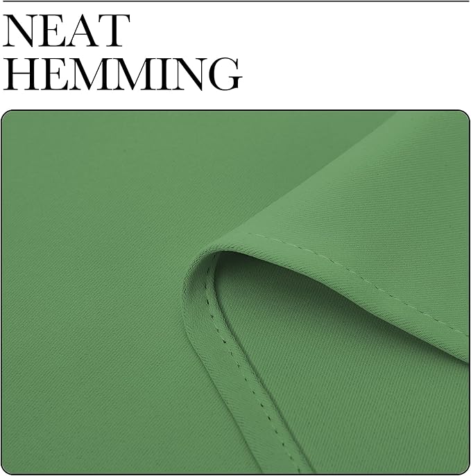 NICETOWN Window Curtains for Bedroom, Froest Green, 2 Panels, W42 x L48 -Inch
