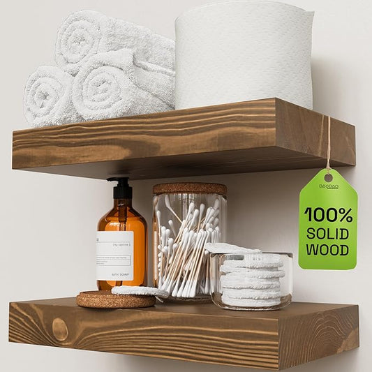 BAOBAB WORKSHOP Solid Wood Floating Shelves