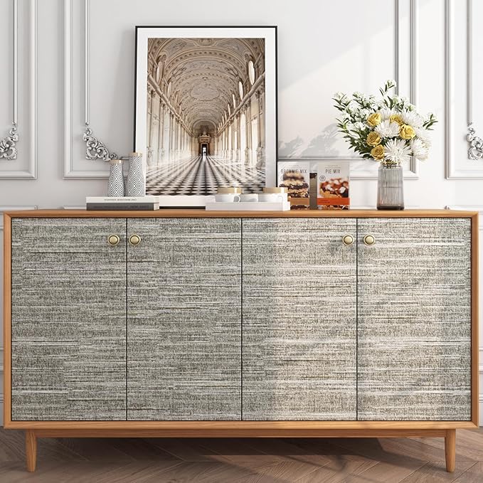 FunStick 16"x240" Vintage Textured Brown Taupe Wallpaper Peel and Stick