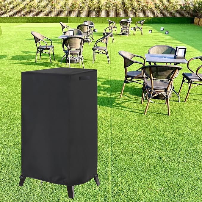 Smoker Cover Fit for Kingchii Vertical Charcoal Smoker BBQ Grill, Waterproof Portable Smoker Cover Vertical Smoker Covers-15 D x 16" W x 39" H