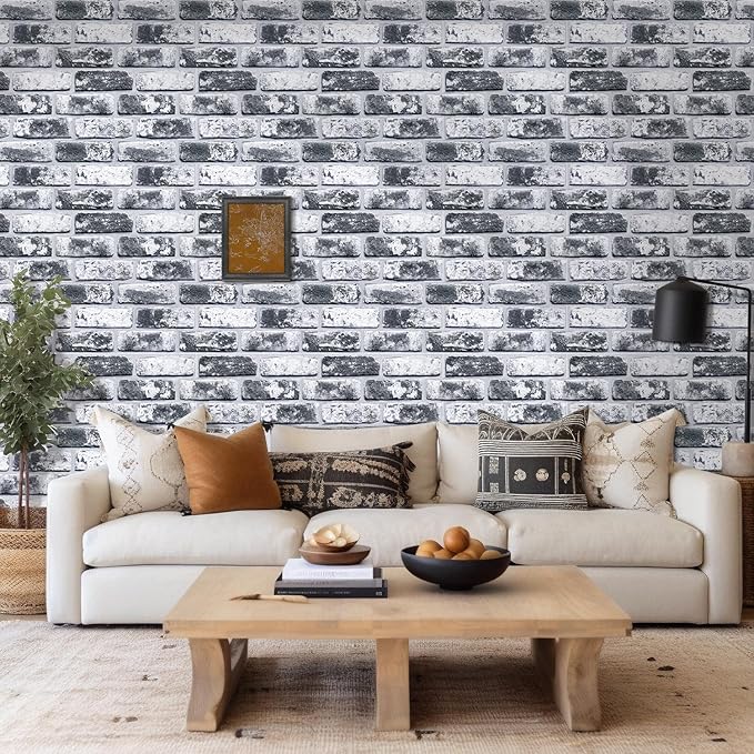 Commomy 3D Peel and Stick Brick Tiles