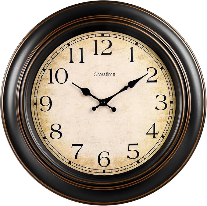 Crosstime 18 Inch Vintage Large Wall Clock