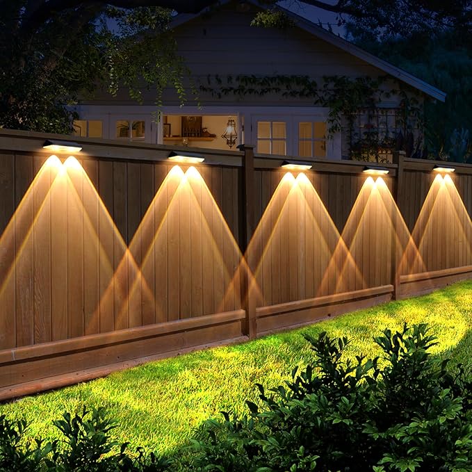 LIANGLOME Solar Fence Lights
