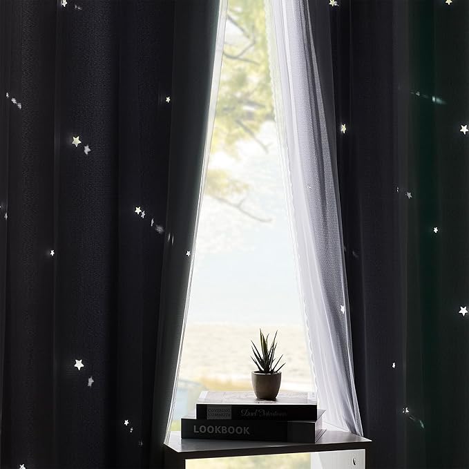 XiDi Curtains for Bedroom Decor, Rainbow Green LightgreyGrey52/45/1