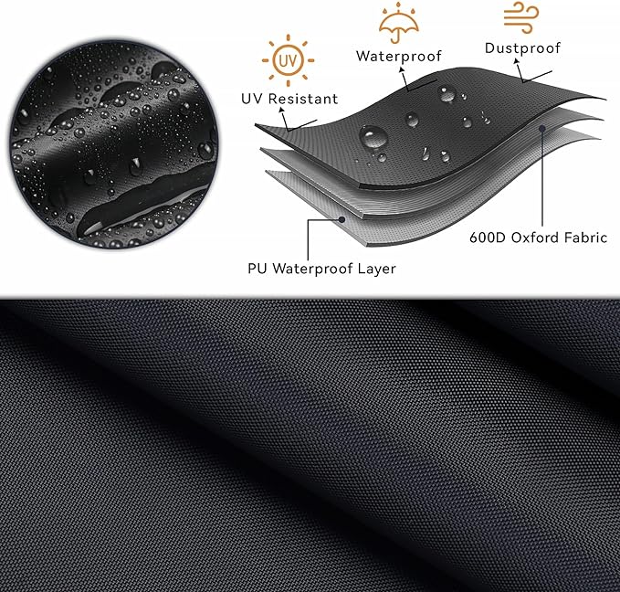 BBQ Grill Cover for Napoleon Prestige PRO 500 and Prestige 500 Gas BBQ Grills, Waterproof 600D Outdoor Propane Barbecue Covers for PRO500RSIBPSS-3 Prestige PRO - 68" L x 28" W x 50" H