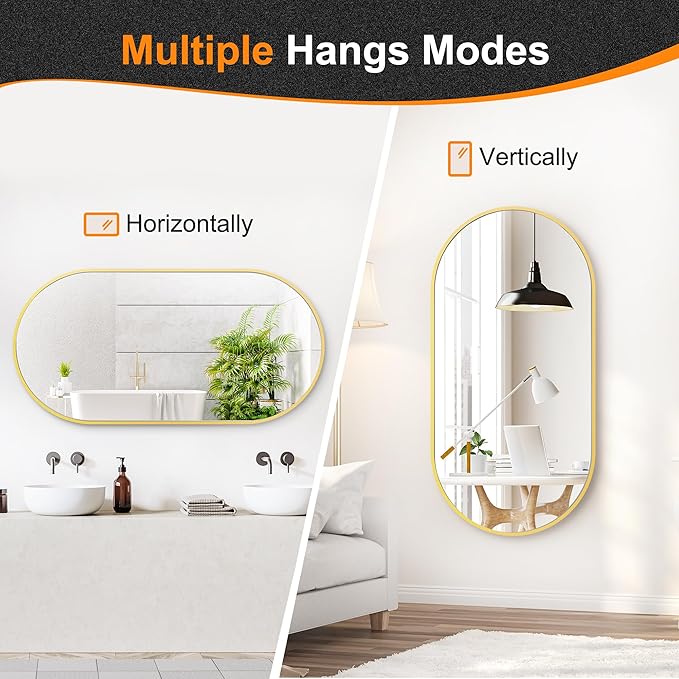 Delma Bathroom Wall Full Length Mirror
