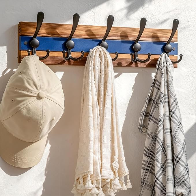 SKOLOO Rustic Wall Mounted Coat Rack