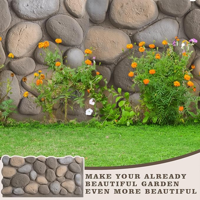 1 Pack PU Faux Stone Panel 47"w x 23.23"h x 2"d Stone Veneer