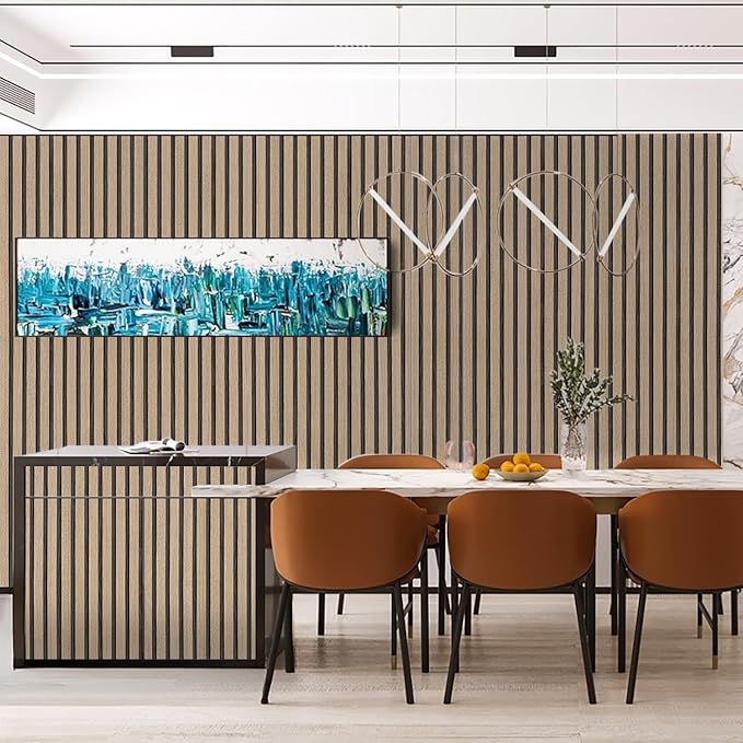 Peel and Stick Wood Slat Wallpaper