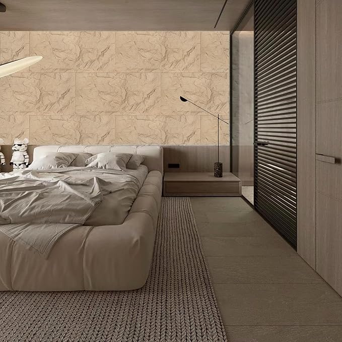 3D Faux Stone Wall Panels, Lightweight & Waterproof Accent Marble Rock Skin