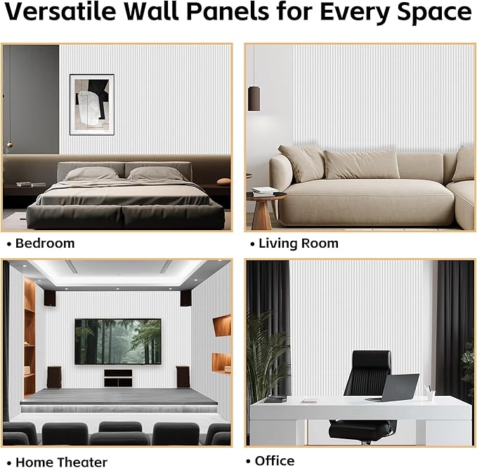 RITOLLO 6 Pack Acoustic Wall Panels, 47.2X23.6X0.4 inch Decorative