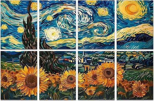 FurnoFlexArt Acoustic Panels Tiles Decorative Room Sound Proof Foam Absorbing