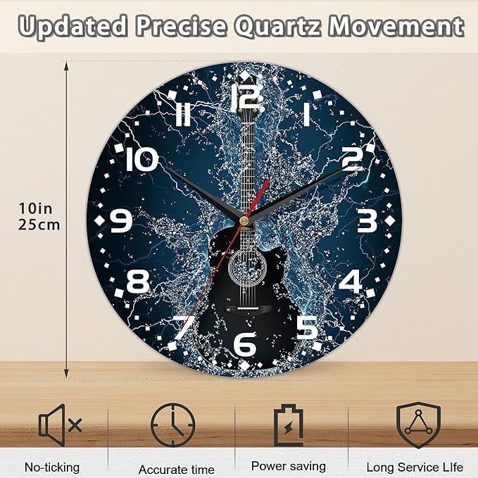 Electric Guitar Wall Clock