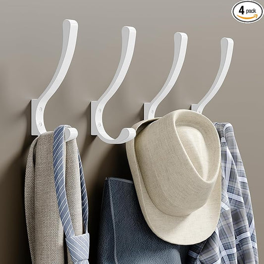 saffruff Wall Mount Coat Hooks, Heavy Duty Metal Hooks