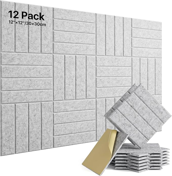 12 Pack Sound Proof Foam Panels