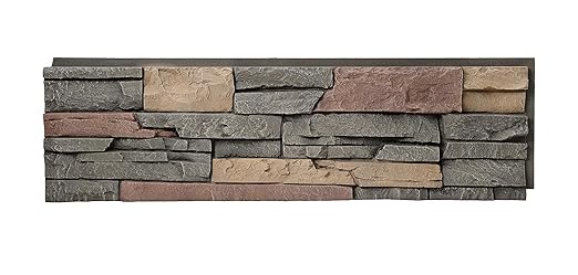 GenStone Faux Stacked Stone Panel 41" x 11.25" in Stratford Color
