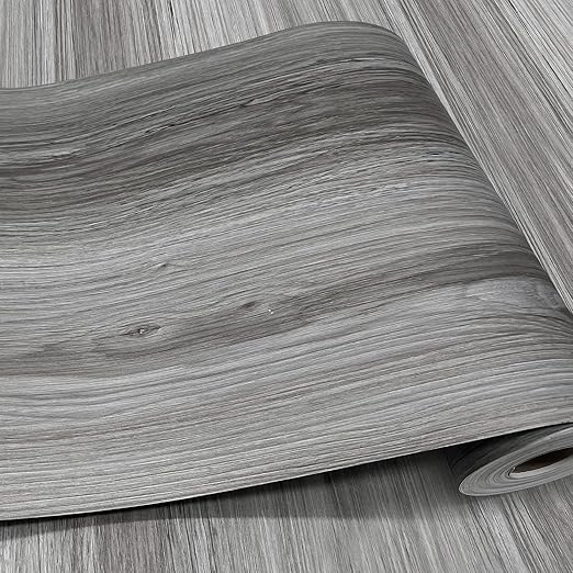 Wood Grain Peel and Stick Floor Tiles – 11.8” Width, Full Roll Length of 394" –