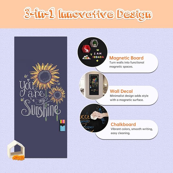 Magnetic Chalkboard Contact Paper