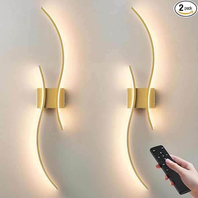Battery Operated Wall Sconces Set of Two