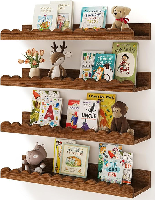 Shario Nursery Book Shelves, Floating Shelves