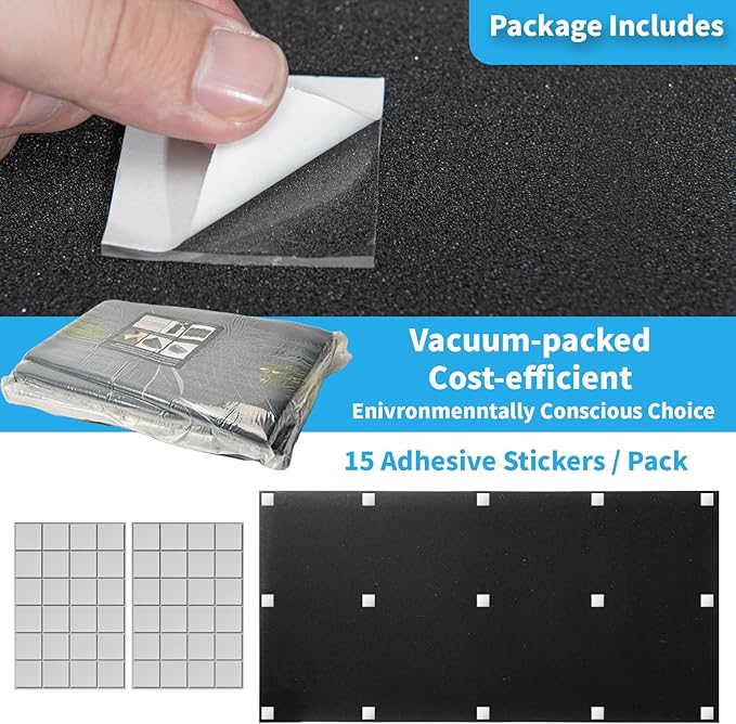 Art3d 4-Pack Wedge Design Acoustic Foam Panels, Quick-Recovery Noise Dampening