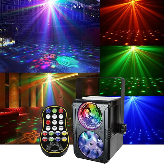 Party Lights, Dj Disco Light Sound Activated Strobe Stage Lights for Parties, RGB Rave Lightning for Birthday Christmas Gift Wedding Karaoke KTV Bar Club Pub Home Room Halloween Decorations