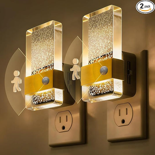 L LOHAS LED Motion Sensor Night Light, 2 Pack Night Lights Plug Into Wall