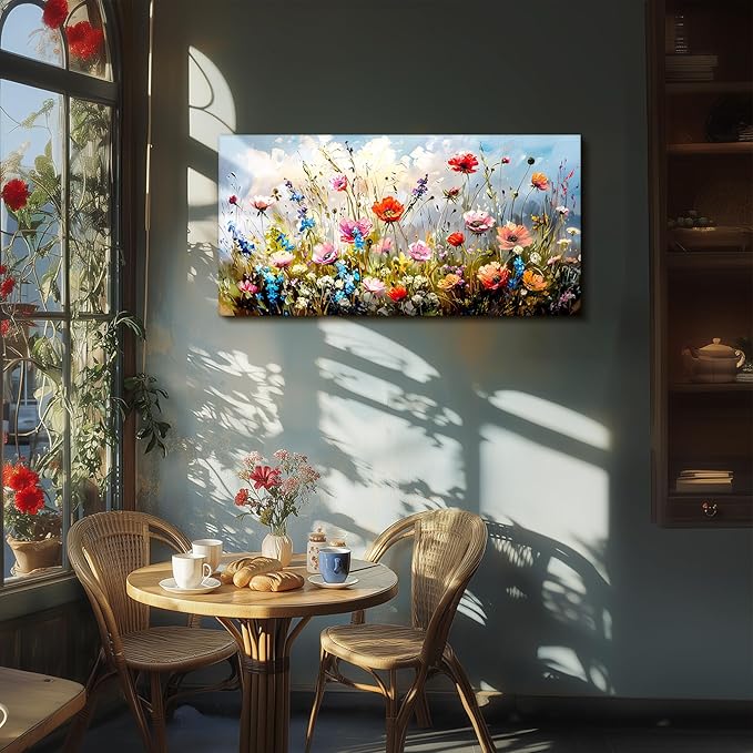 SERIMINO Large Wall Art for Living Room Canvas Prints, Farmhouse Nature Floral