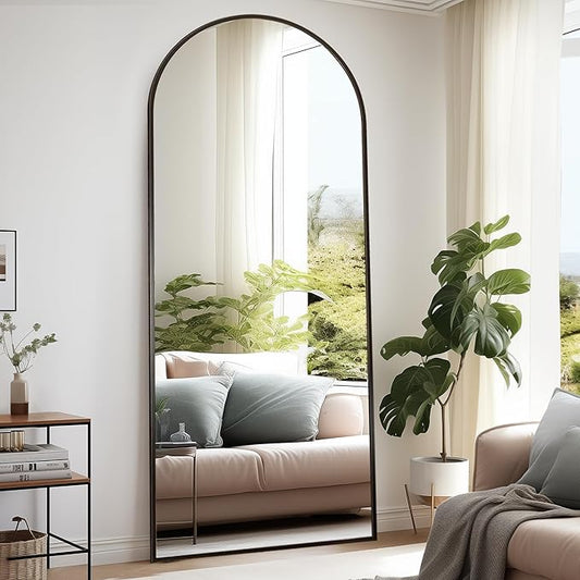 Rowjut Floor Full Length Mirror, Arched Mirrors Full Length 76"x34"