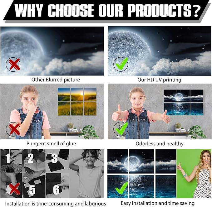 YPY Acoustic Panels Soundproof Wall Panels: Sound Absorbing Wall Art Decorative