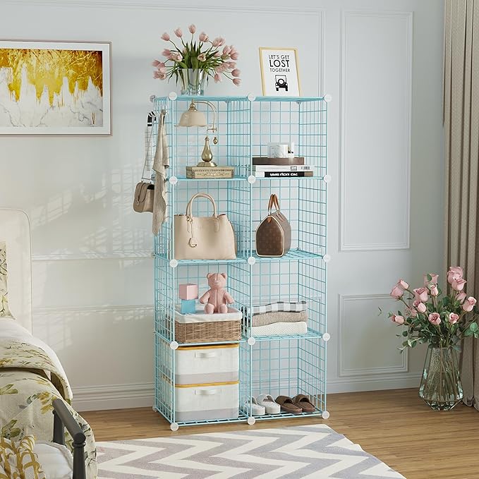 C&AHOME Wire Cube Storage, 8