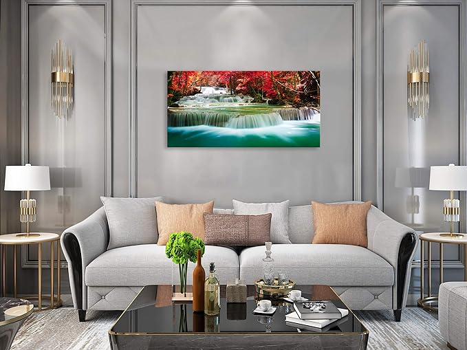 Cao Gen Decor Art-S05150 Wall Art 1 Pieces Waterfall Canvas Print Landscape