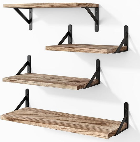 YGEOMER Floating Shelves for Wall Different Sizes Farmhouse Wall Shelf for