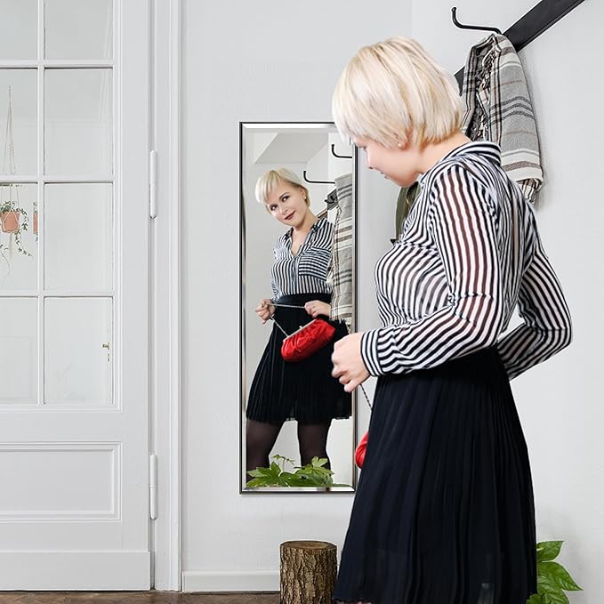 PETAFLOP 14x48 Inch Full Length Mirror Wall Mounted, Large Body Door Mirror